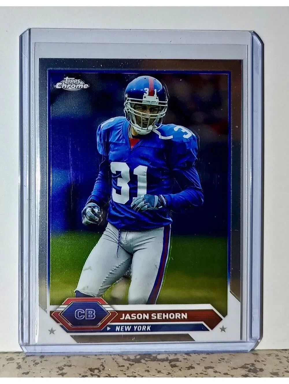Jason Sehorn 2023 Topps Chrome NFL #45 Football Card New York Giants